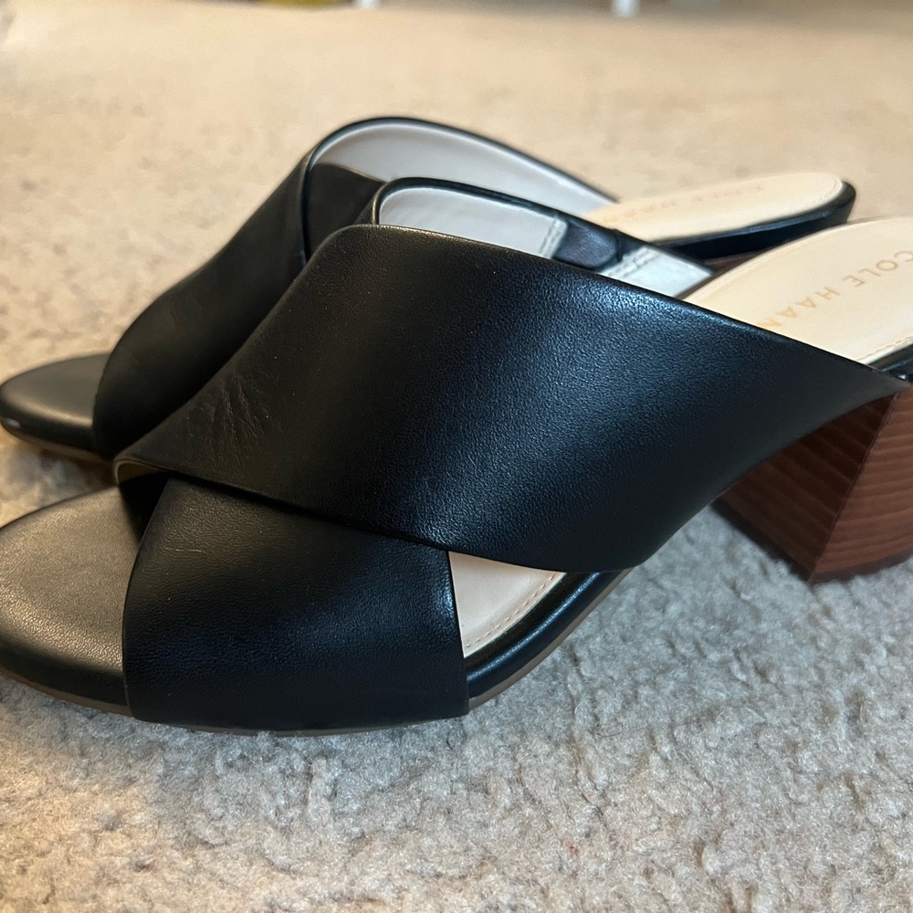 Cole Haan Leather Block Heels